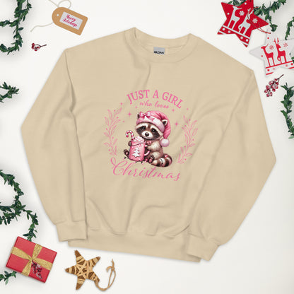 SUDADERA BÁSICA I JUST A GIRL WHO LOVES CRHISTMAS 💖 | escoge el color de tu sudadera