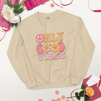 SUDADERA BÁSICA GOOD VIBES ONLY💖 | escoge el color de tu sudadera