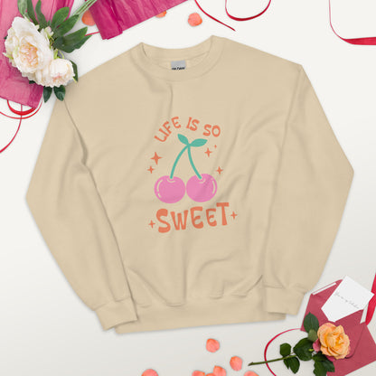 SUDADERA BÁSICA LIFE IS SO SWEET💖 | escoge el color de tu sudadera