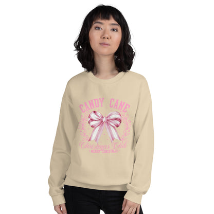 SUDADERA BÁSICA CANDY CANE CHRISTMAS 💖 | escoge el color de tu sudadera