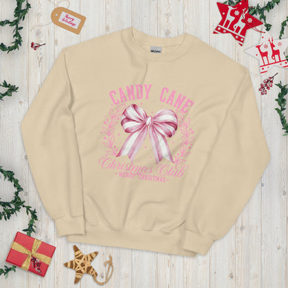 SUDADERA BÁSICA CANDY CANE CHRISTMAS 💖 | escoge el color de tu sudadera