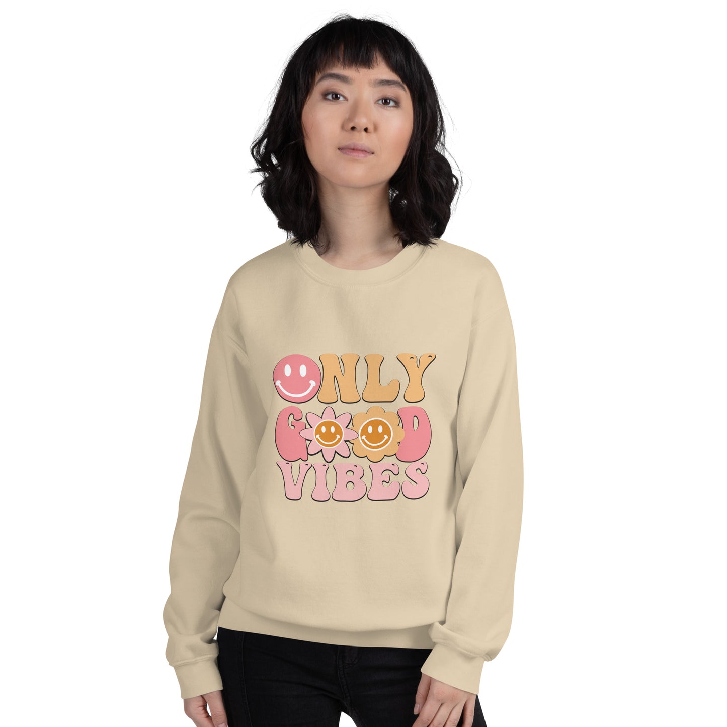 SUDADERA BÁSICA GOOD VIBES ONLY💖 | escoge el color de tu sudadera