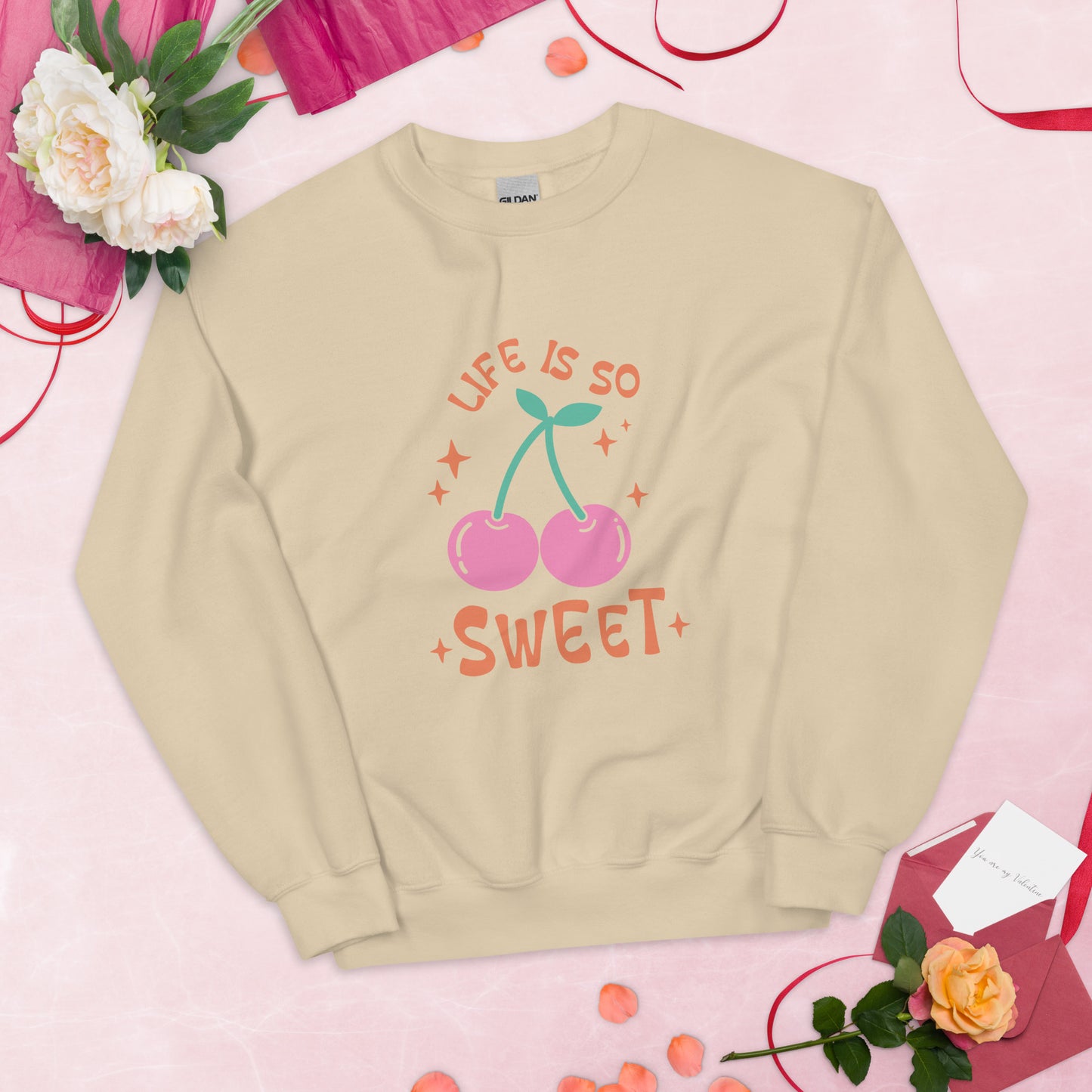 SUDADERA BÁSICA LIFE IS SO SWEET💖 | escoge el color de tu sudadera