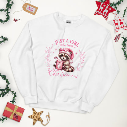 SUDADERA BÁSICA I JUST A GIRL WHO LOVES CRHISTMAS 💖 | escoge el color de tu sudadera