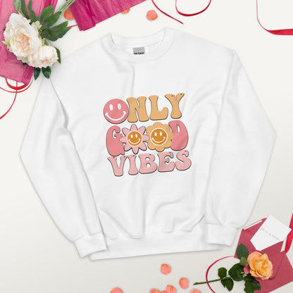 SUDADERA BÁSICA GOOD VIBES ONLY💖 | escoge el color de tu sudadera