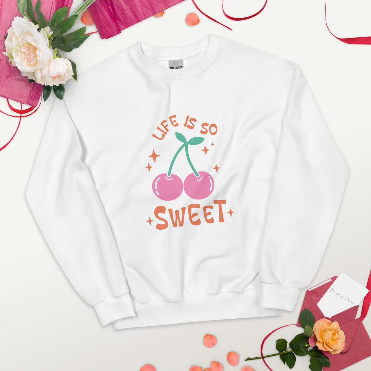 SUDADERA BÁSICA LIFE IS SO SWEET💖 | escoge el color de tu sudadera