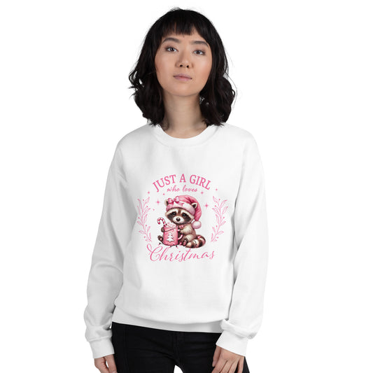 SUDADERA BÁSICA I JUST A GIRL WHO LOVES CRHISTMAS 💖 | escoge el color de tu sudadera