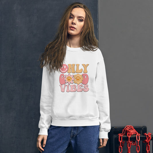 SUDADERA BÁSICA GOOD VIBES ONLY💖 | escoge el color de tu sudadera